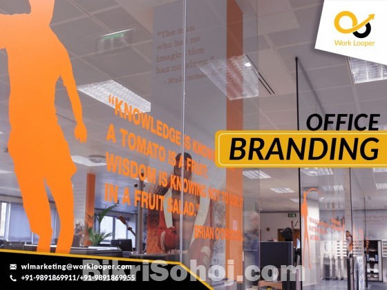Office & showroom branding With digital Printing